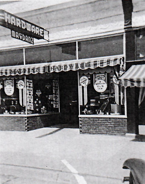 Magdanz Hardware Storefront 1939
